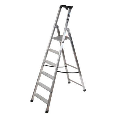 TB Davies 6 Tread Heavy-Duty Platform (1.28m) Step Ladder | DIY at B&Q