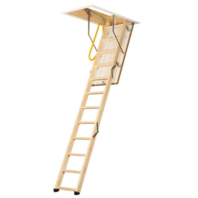 TB Davies EnviroFold 3-Section Timber Loft Ladder (2.8m)