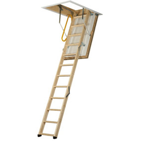 TB Davies LuxFold 3-Section Timber Loft Ladder (2.8m)