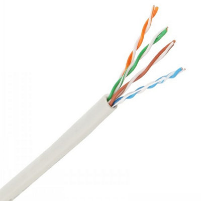 TC48-100 4 Pair 8 Core Telephone Cable White 100M