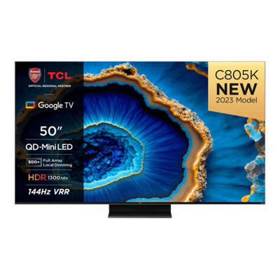 TCL 50C805K 50inch 4K UHD MiniLED SMART TV WiFi Google TV