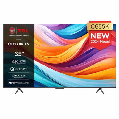 TCL 65C655K 65inch 4K QLED PRO SMART TV WiFi Freeview HD Google TV