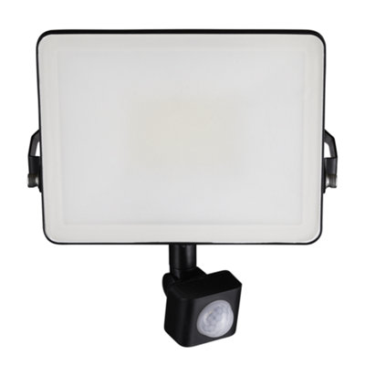 TCP 30W LED Floodlight with PIR Motion Sensor, Efficient Outdoor Light with Screwless Connector