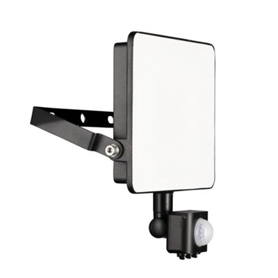 TCP 50W LED Floodlight with PIR Motion Sensor, Efficient Outdoor Light with Screwless Connector