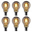 TCP 6PC Warm Vintage Instart Start LED Light Bulbs 4W 380Lm B22