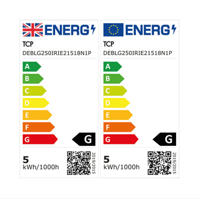 TCP Iridescent Decorative LED Bulb, Soft Glow, E27, Single Pack