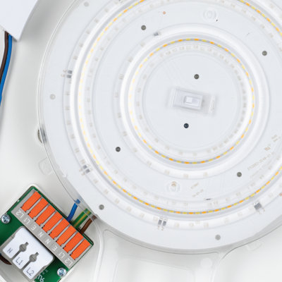 TCP Microwave Sensor Bulkhead Indoor/Outdoor Wall & Ceiling Light For Commercial and Residential Use (IP65)