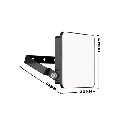 TCP Pack of 2 x 10W LED Floodlight, Efficient Outdoor Light with Screwless Connector