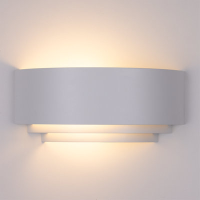 TCP Pack of 2 x White 3 Tier Style Indoor Wall Light IP20