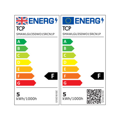 TCP Pack of 4 x Smart LED GU10 450lm CCT and RGB Switchable