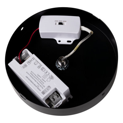 TCP Single Unit Black Hanging Pendant Ceiling Light, IP20 with Switchable CCT Options