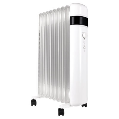 TCP Smart WiFi White Portable Free-Standing 9 Fin Oil Radiator 2000W ...
