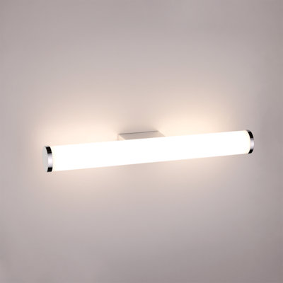 TCP White 400mm IP44 Tubular Mirror Bathroom Wall Light 8W