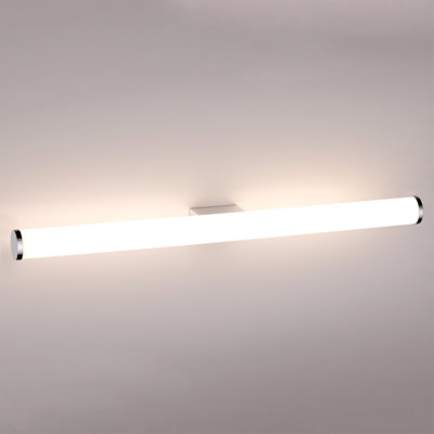 TCP White 600mm IP44 Tubular Mirror Bathroom Wall Light 12W