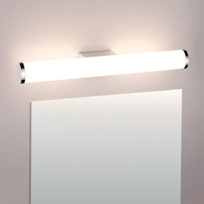 TCP White 600mm IP44 Tubular Mirror Bathroom Wall Light 12W