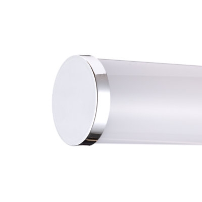 TCP White 600mm IP44 Tubular Mirror Bathroom Wall Light 12W