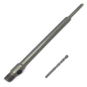 TCT Core Drill Bit SDS Plus Adapter 400mm Long M22 Thread With 8mm TCT Tipped Pilot Drill