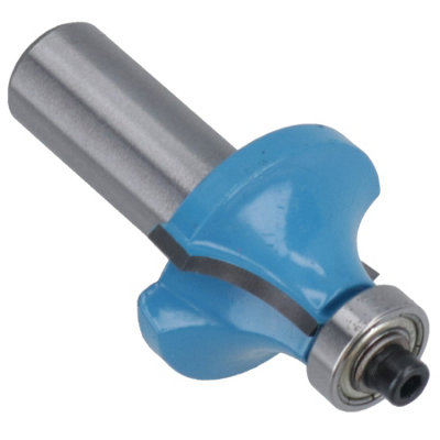 TCT Round Over Router Bit Bearing Guided Cutter 30mm D 9.5mm R 1/2