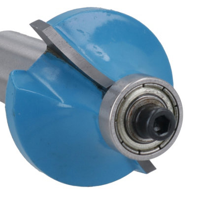 TCT Round Over Router Bit Bearing Guided Cutter 30mm D 9.5mm R 1/2