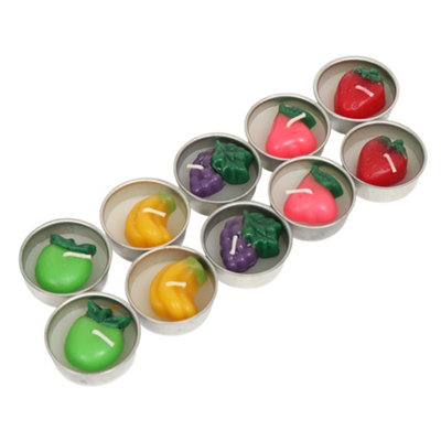 Tea Light Candle Set of 10 Fruit Themed Tea Lights by Laeto Ageless Aromatherapy - FREE DELIVERY INCLUDED - 3
