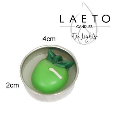 Tea Light Candle Set of 10 Fruit Themed Tea Lights by Laeto Ageless Aromatherapy - FREE DELIVERY INCLUDED - 8