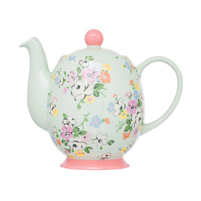 Tea Pot: 4 Cup Cath Kidston Feels Like Home Teapot, 0.9 litre