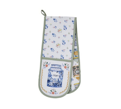 Tea Tins Food and Drink  Double Oven Glove