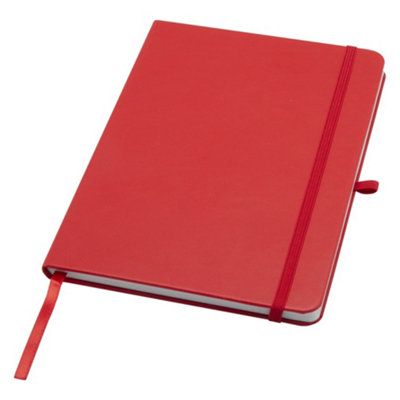 Teak Hard Cover Recycled A5 Notebook Red (One Size)