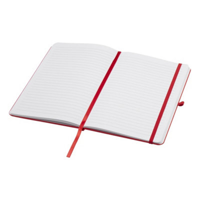 Teak Hard Cover Recycled A5 Notebook Red (One Size)