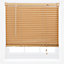 Teak Wood Effect PVC Venetian Blinds for Windows and Doors by Furnished - (W)125cm x (L)150cm