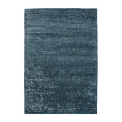 Teal Plain Luxurious ,Modern Rug For Living Room and Bedroom-160cm X 230cm