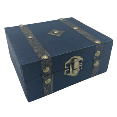 Teal Square Tea Chest - Stylish Storage & Gift Organizer