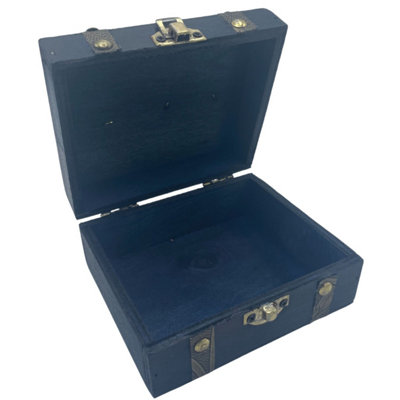 Teal Square Tea Chest - Stylish Storage & Gift Organizer