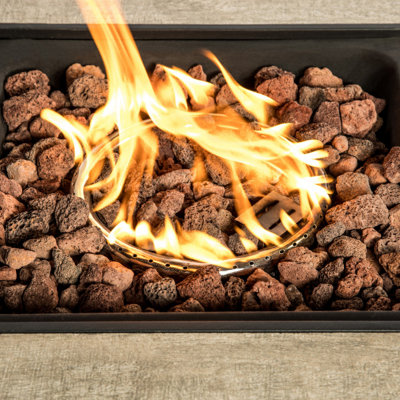 Teamson Home 3kg Lava Rocks for Outdoor Fire Pit, Natural Fire Stones ...