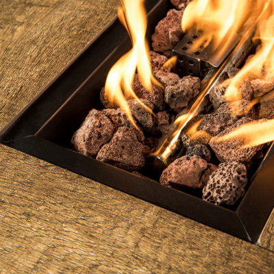 Teamson Home 3kg Lava Rocks for Outdoor Fire Pit, Natural Fire Stones ...