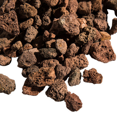 Teamson Home 3kg Lava Rocks for Outdoor Fire Pit, Natural Fire Stones ...