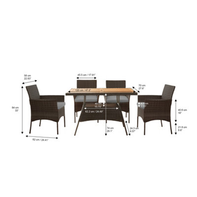 Holzman 5 store piece dining set