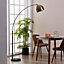 Teamson Home Arquer 173cm Arc Floor Lamp with Faux Marble Base, Antique Brass