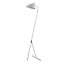 Teamson Home Floor Lamp - Minimalistic Design - Modern Lighting - White/Gold - 38 x 35.6 x 129.5 (cm)