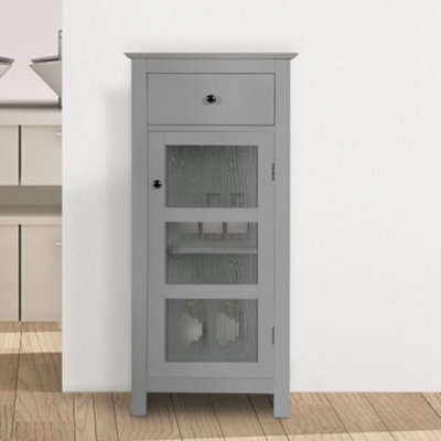 Teamson Home Free Standing Bathroom Cabinet with 1 Door and 1 Drawer ...
