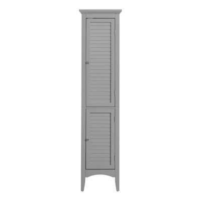Teamson Home Glancy ELG-640 Grey Wooden Bathroom Standing Cabinet