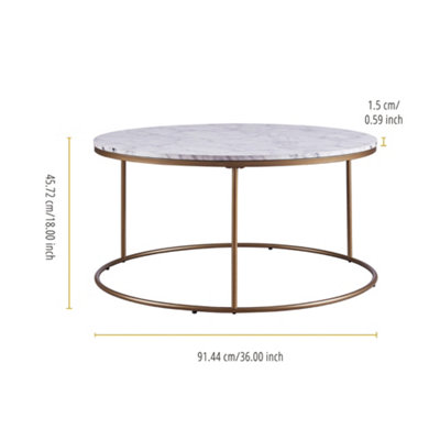 45 inch deals round coffee table