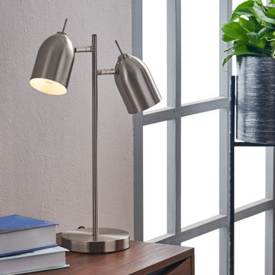 Two light best sale adjustable table lamp