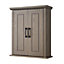Teamson Home Wall Mounted Bathroom Medicine Cabinet with 2 Doors - Bathroom Storage - Salt Oak - 17.8 x 50.8 x 61.2 (cm)