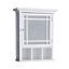 Teamson Home Wall Mounted Mirrored Bathroom Medicine Cabinet - Bathroom Storage - White - 16.5 x 50.8 x 61.6 (cm)