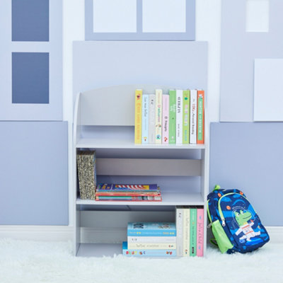 Teamson Kids by Teamson Kids Child Sized Bookcase with 3 Shelves, Gray