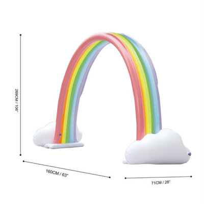 Teamson Kids Large Inflatable Rainbow Water Sprinkler, Water Play Fun ...