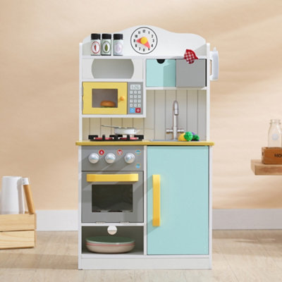 Teamson Kids Little Chef Florence Classic Interactive Wooden Play Kitchen, White