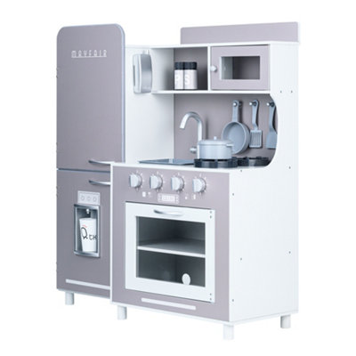 Teamson Kids - Little Chef Mayfair Retro Play Kitchen - Grey
