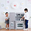 Teamson Kids - Little Chef Mayfair Retro Play Kitchen - Grey